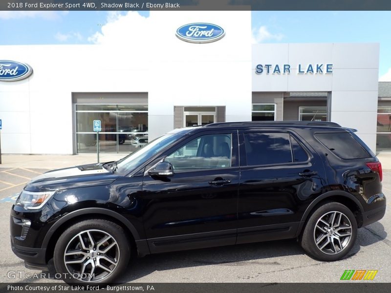 Shadow Black / Ebony Black 2018 Ford Explorer Sport 4WD