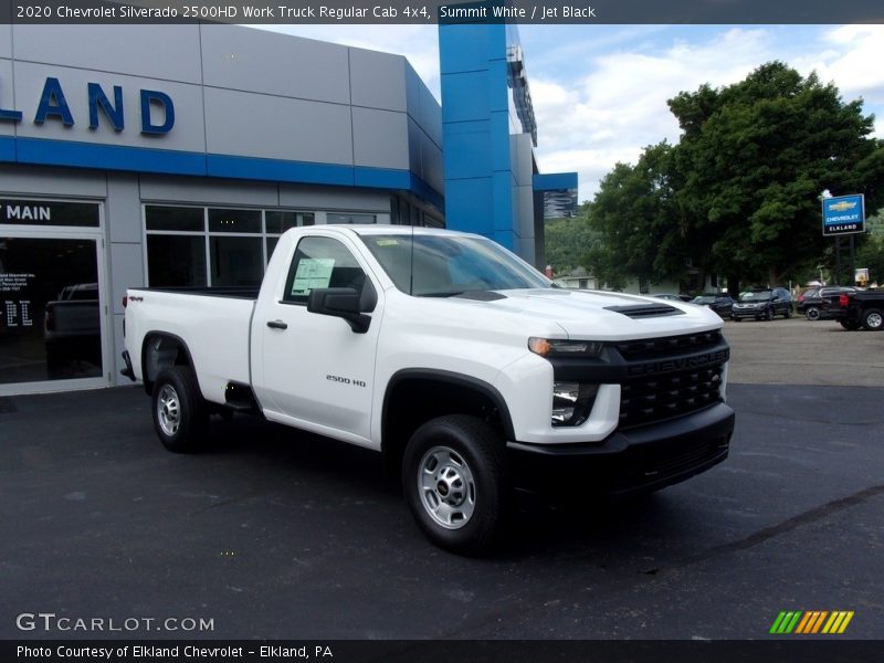 Summit White / Jet Black 2020 Chevrolet Silverado 2500HD Work Truck Regular Cab 4x4
