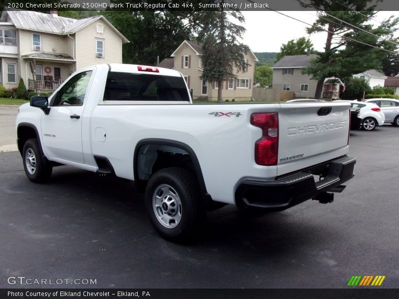 Summit White / Jet Black 2020 Chevrolet Silverado 2500HD Work Truck Regular Cab 4x4