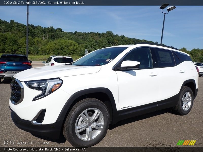 Summit White / Jet Black 2020 GMC Terrain SLE AWD
