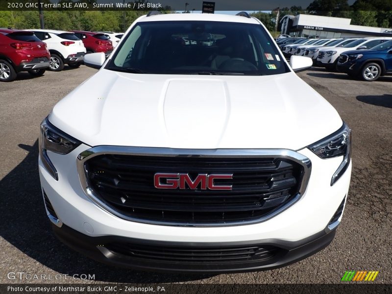 Summit White / Jet Black 2020 GMC Terrain SLE AWD