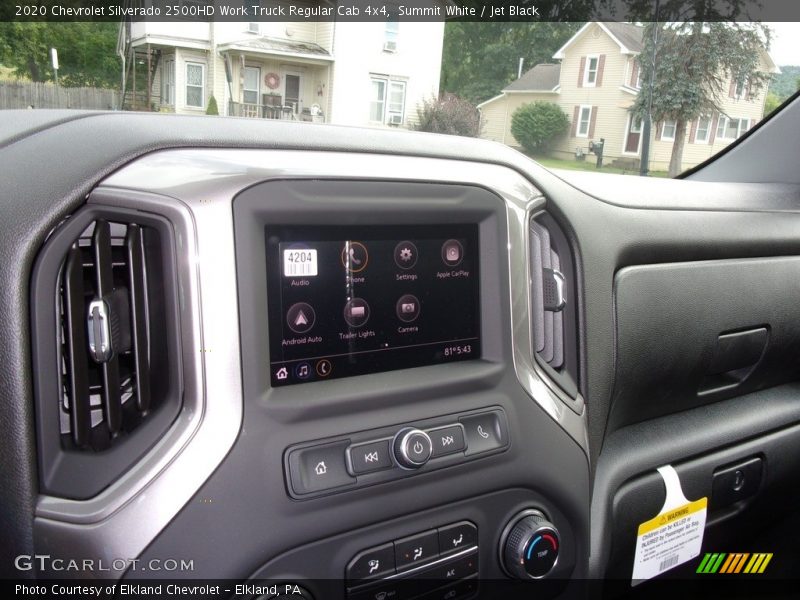 Summit White / Jet Black 2020 Chevrolet Silverado 2500HD Work Truck Regular Cab 4x4