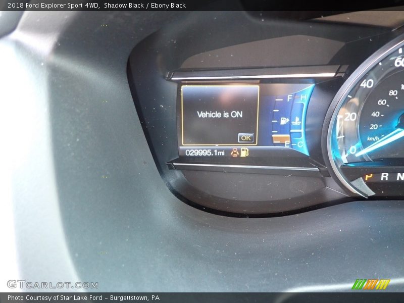 Shadow Black / Ebony Black 2018 Ford Explorer Sport 4WD
