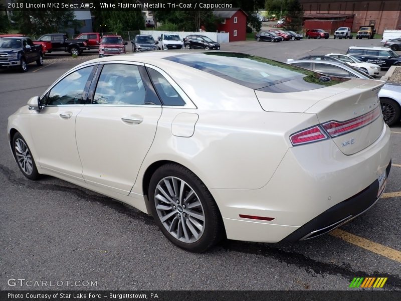 White Platinum Metallic Tri-Coat / Cappuccino 2018 Lincoln MKZ Select AWD