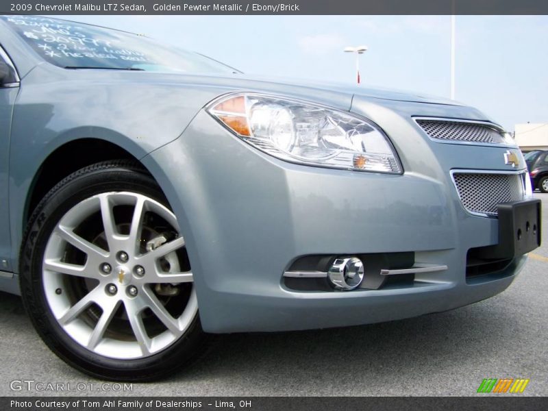 Golden Pewter Metallic / Ebony/Brick 2009 Chevrolet Malibu LTZ Sedan