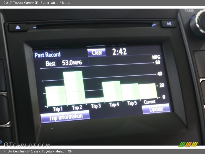 Super White / Black 2017 Toyota Camry SE
