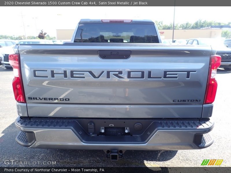 Satin Steel Metallic / Jet Black 2020 Chevrolet Silverado 1500 Custom Crew Cab 4x4