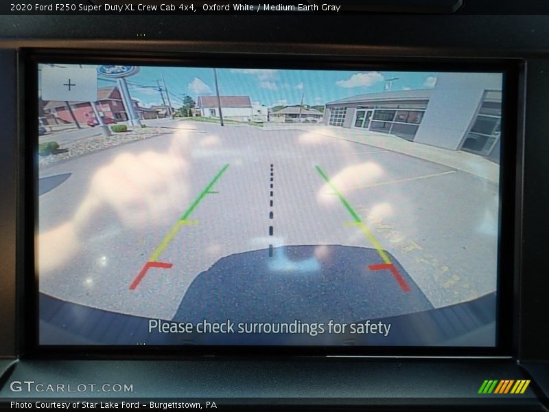Oxford White / Medium Earth Gray 2020 Ford F250 Super Duty XL Crew Cab 4x4