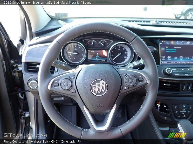 Satin Steel Metallic / Ebony 2020 Buick Envision Essence AWD