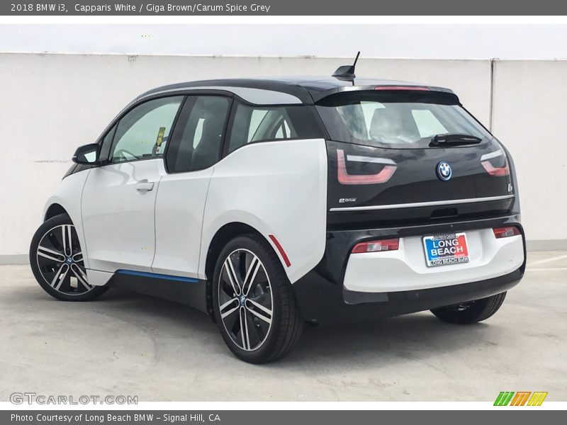 Capparis White / Giga Brown/Carum Spice Grey 2018 BMW i3
