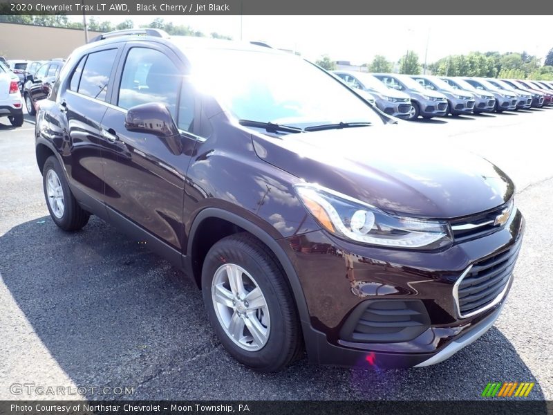 Black Cherry / Jet Black 2020 Chevrolet Trax LT AWD