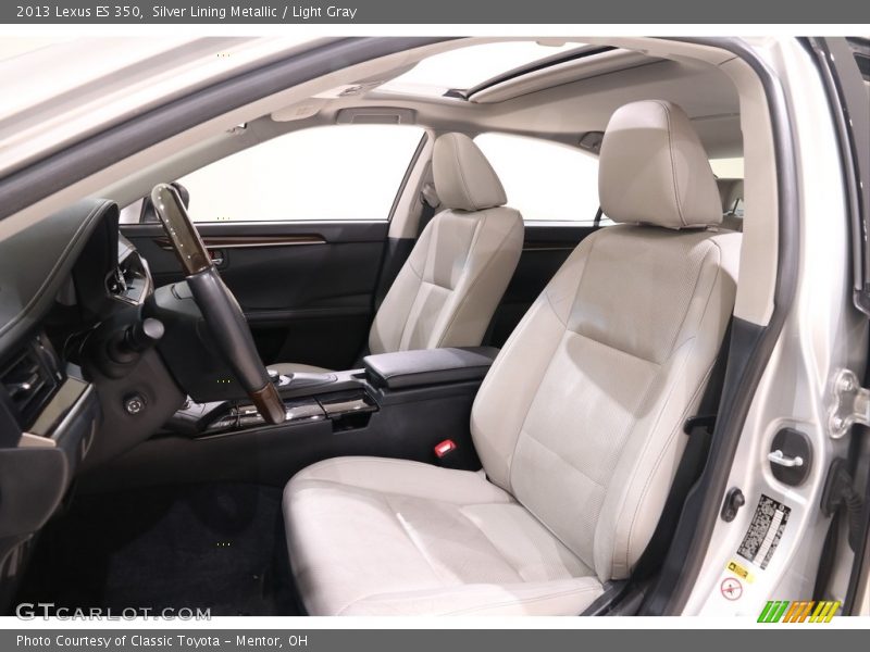Silver Lining Metallic / Light Gray 2013 Lexus ES 350
