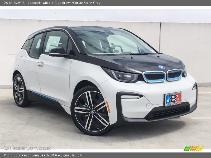 Capparis White / Giga Brown/Carum Spice Grey 2018 BMW i3