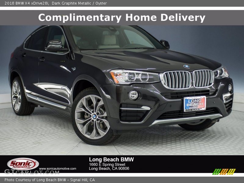 Dark Graphite Metallic / Oyster 2018 BMW X4 xDrive28i