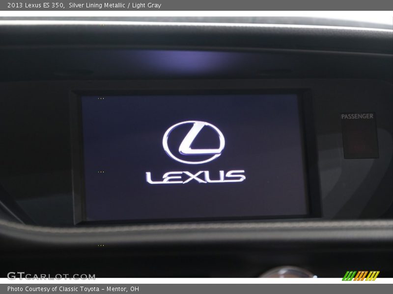 Silver Lining Metallic / Light Gray 2013 Lexus ES 350