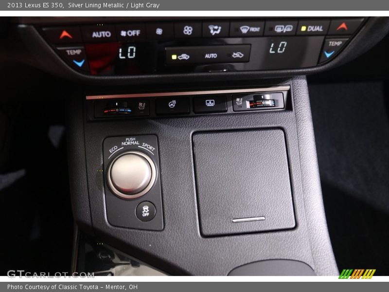 Silver Lining Metallic / Light Gray 2013 Lexus ES 350