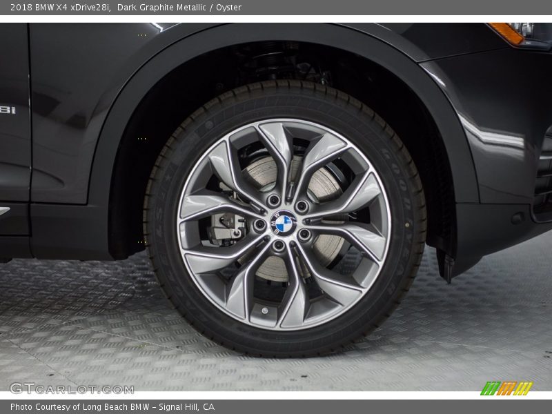 Dark Graphite Metallic / Oyster 2018 BMW X4 xDrive28i