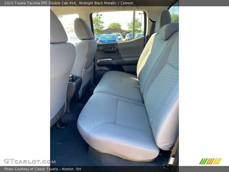 Midnight Black Metallic / Cement 2020 Toyota Tacoma SR5 Double Cab 4x4