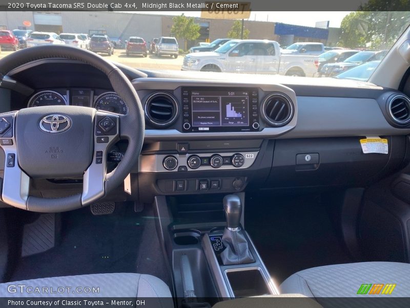 Midnight Black Metallic / Cement 2020 Toyota Tacoma SR5 Double Cab 4x4