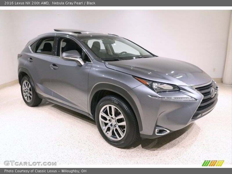 Nebula Gray Pearl / Black 2016 Lexus NX 200t AWD