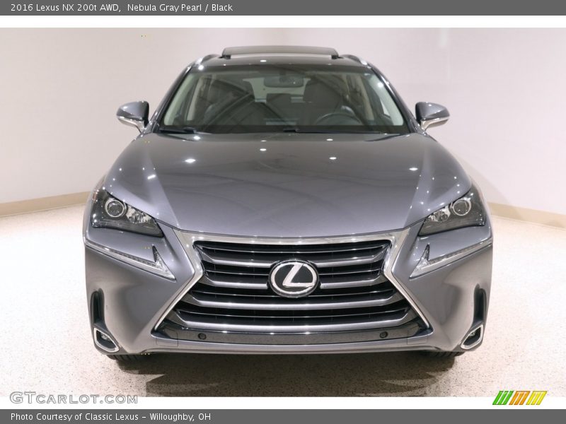 Nebula Gray Pearl / Black 2016 Lexus NX 200t AWD