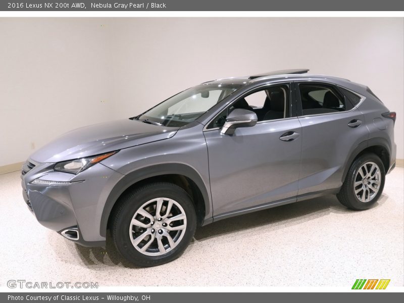 Nebula Gray Pearl / Black 2016 Lexus NX 200t AWD