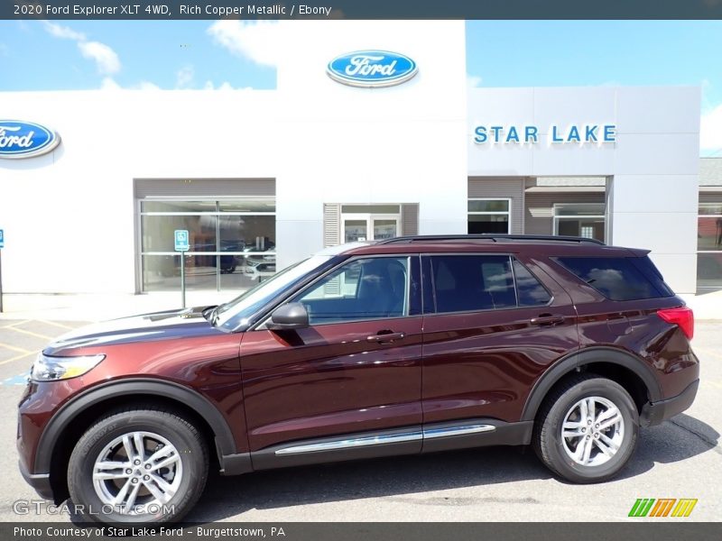 Rich Copper Metallic / Ebony 2020 Ford Explorer XLT 4WD