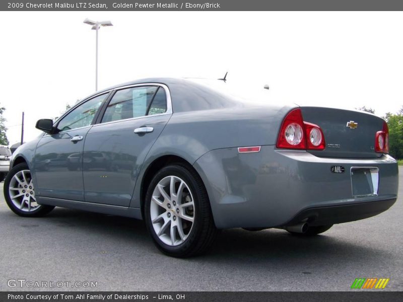 Golden Pewter Metallic / Ebony/Brick 2009 Chevrolet Malibu LTZ Sedan