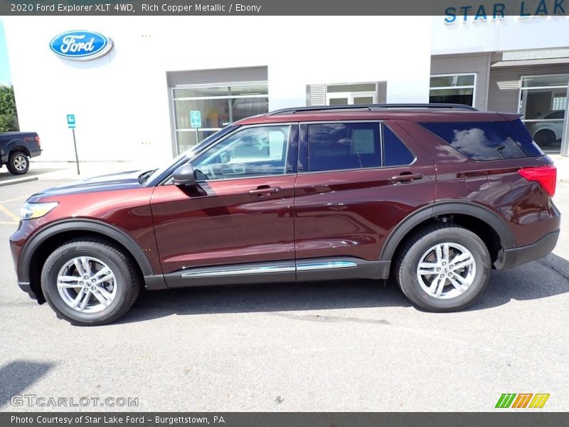 Rich Copper Metallic / Ebony 2020 Ford Explorer XLT 4WD