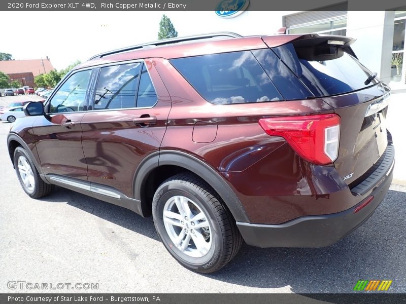 Rich Copper Metallic / Ebony 2020 Ford Explorer XLT 4WD