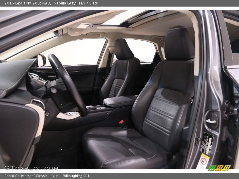 Nebula Gray Pearl / Black 2016 Lexus NX 200t AWD