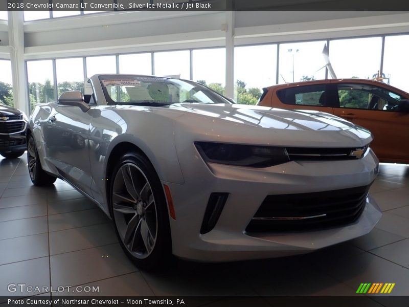 Silver Ice Metallic / Jet Black 2018 Chevrolet Camaro LT Convertible