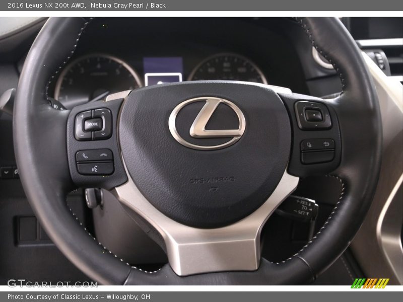 Nebula Gray Pearl / Black 2016 Lexus NX 200t AWD