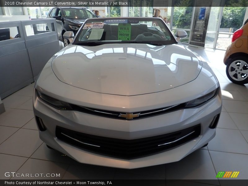 Silver Ice Metallic / Jet Black 2018 Chevrolet Camaro LT Convertible