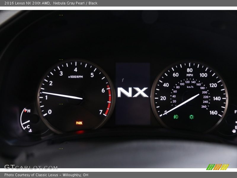 Nebula Gray Pearl / Black 2016 Lexus NX 200t AWD