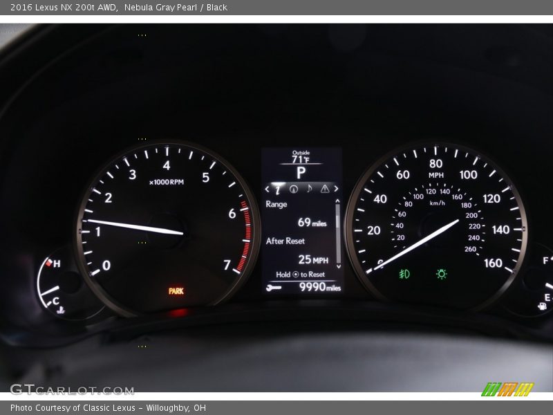 Nebula Gray Pearl / Black 2016 Lexus NX 200t AWD