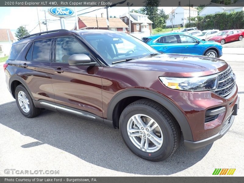 Rich Copper Metallic / Ebony 2020 Ford Explorer XLT 4WD