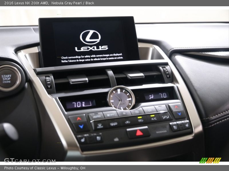 Nebula Gray Pearl / Black 2016 Lexus NX 200t AWD