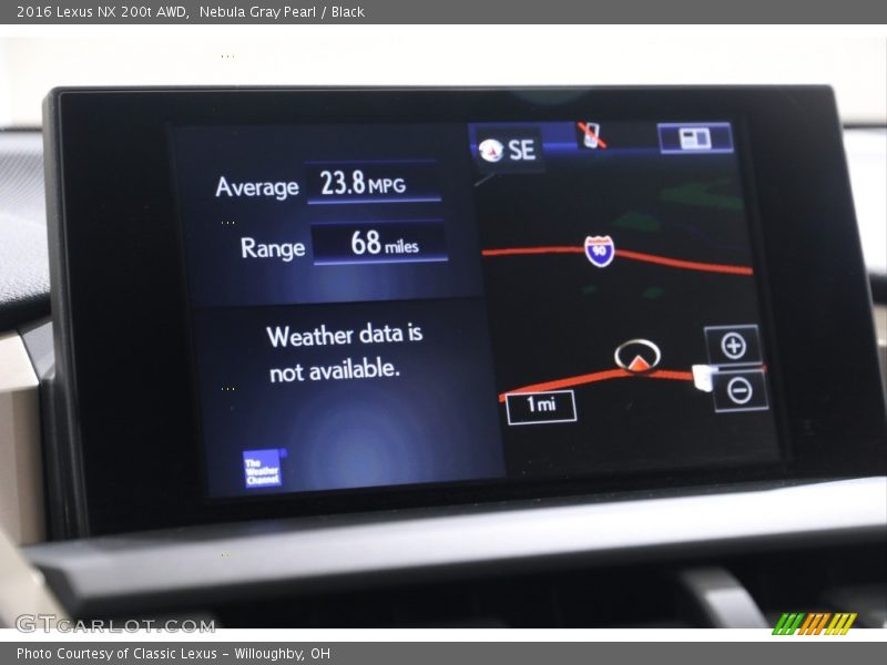 Nebula Gray Pearl / Black 2016 Lexus NX 200t AWD