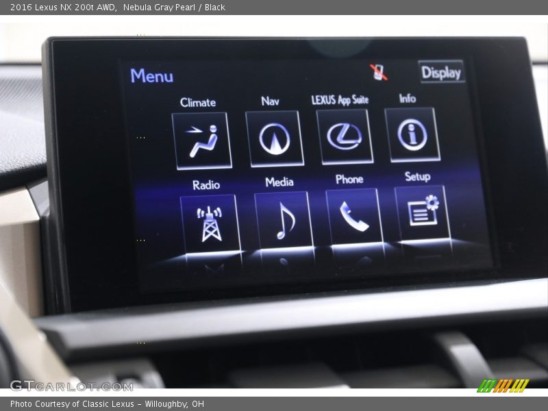 Nebula Gray Pearl / Black 2016 Lexus NX 200t AWD