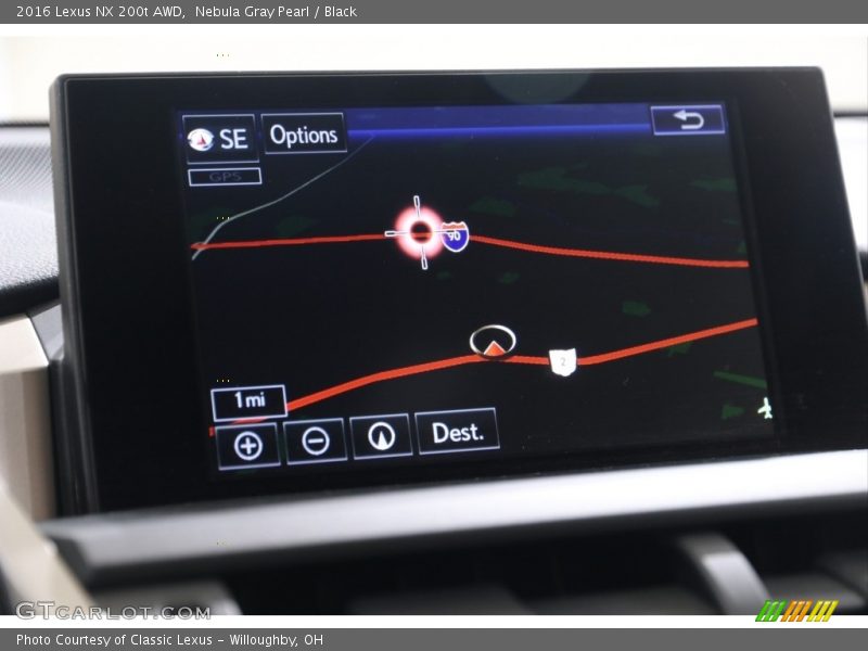 Nebula Gray Pearl / Black 2016 Lexus NX 200t AWD
