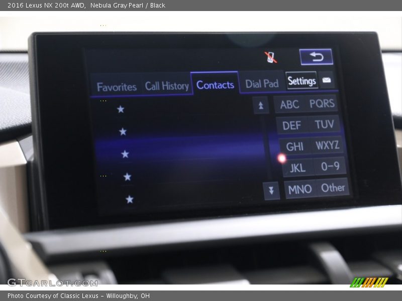 Nebula Gray Pearl / Black 2016 Lexus NX 200t AWD