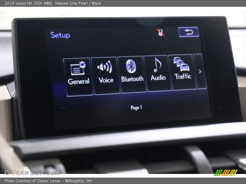 Nebula Gray Pearl / Black 2016 Lexus NX 200t AWD