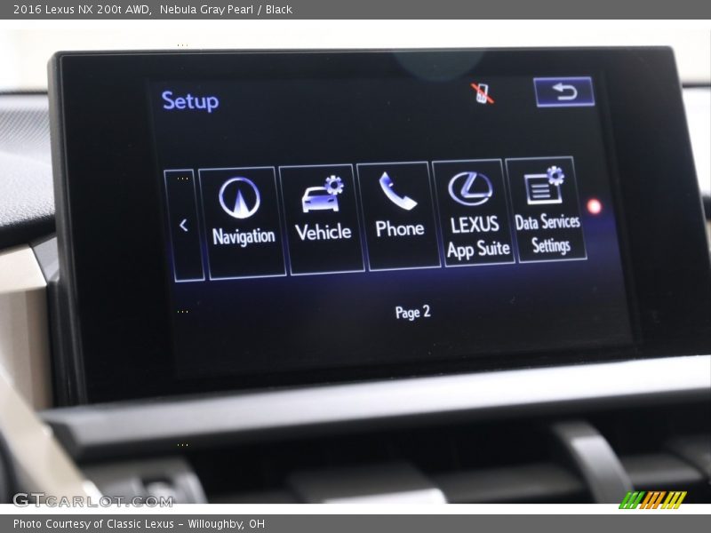 Nebula Gray Pearl / Black 2016 Lexus NX 200t AWD