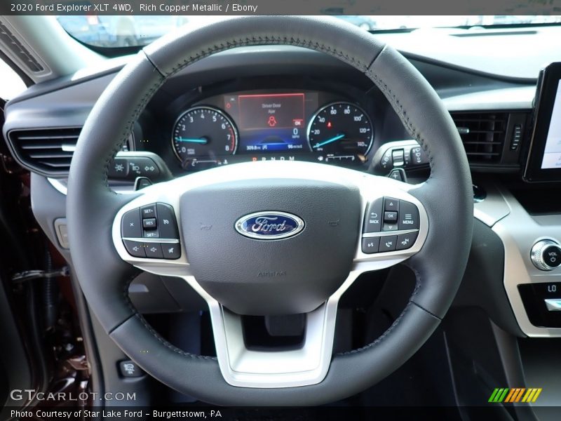 Rich Copper Metallic / Ebony 2020 Ford Explorer XLT 4WD
