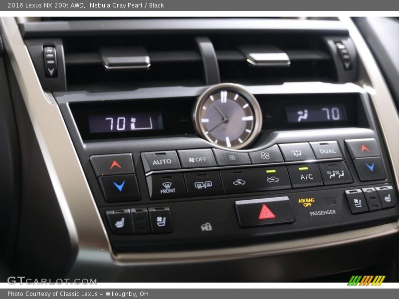 Nebula Gray Pearl / Black 2016 Lexus NX 200t AWD
