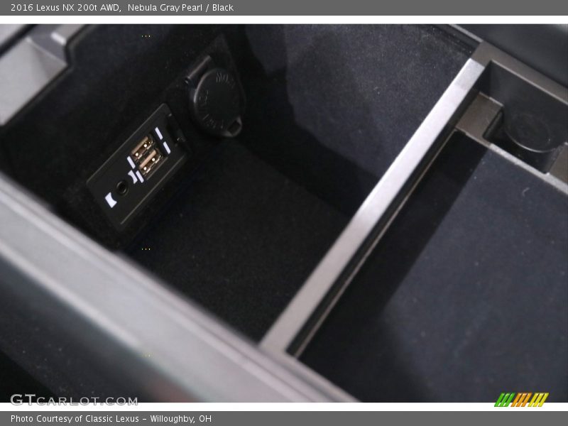 Nebula Gray Pearl / Black 2016 Lexus NX 200t AWD