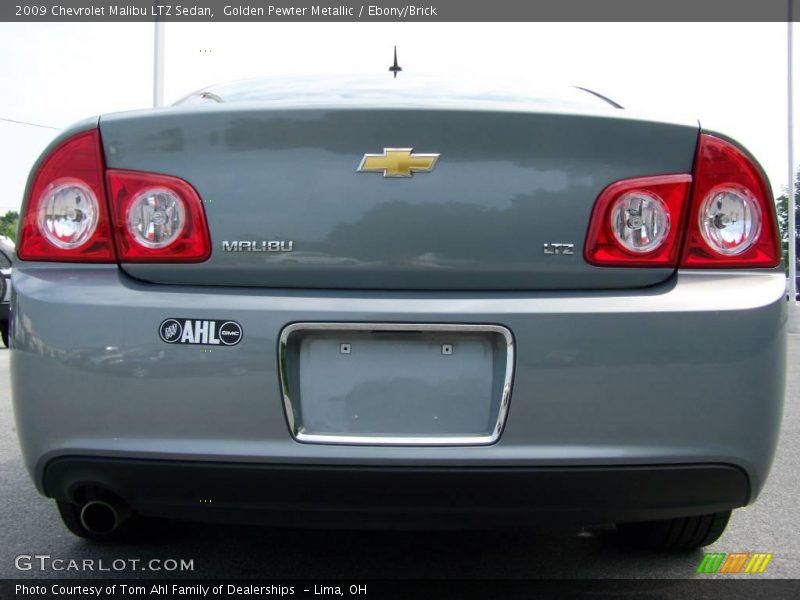 Golden Pewter Metallic / Ebony/Brick 2009 Chevrolet Malibu LTZ Sedan