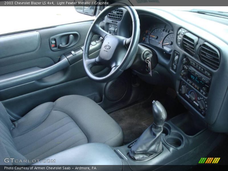 Light Pewter Metallic / Graphite 2003 Chevrolet Blazer LS 4x4