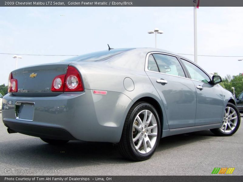 Golden Pewter Metallic / Ebony/Brick 2009 Chevrolet Malibu LTZ Sedan